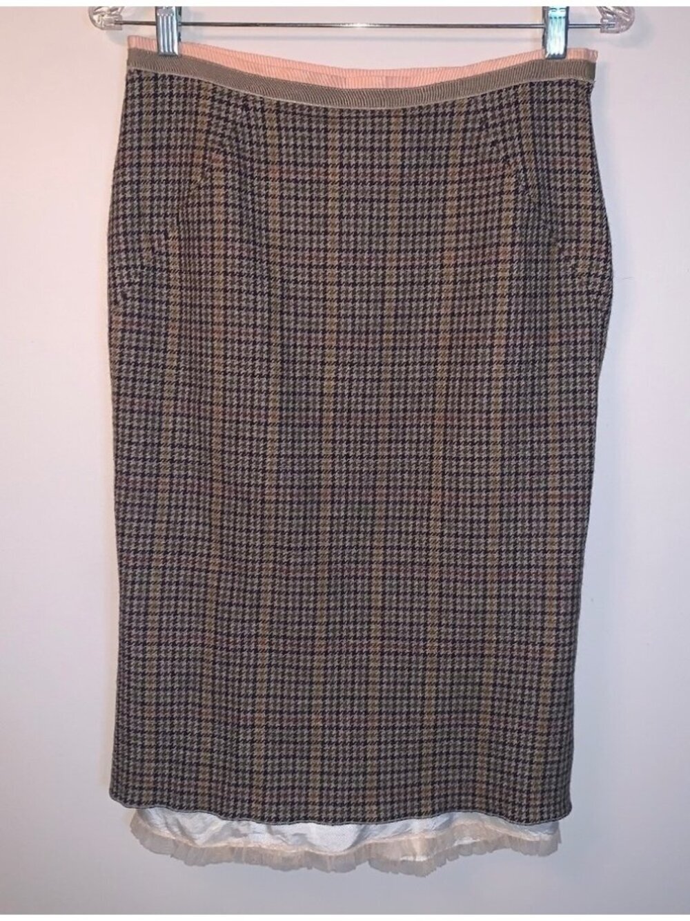 Paul Smith Tweed Skirt with Ruffle Hem 44